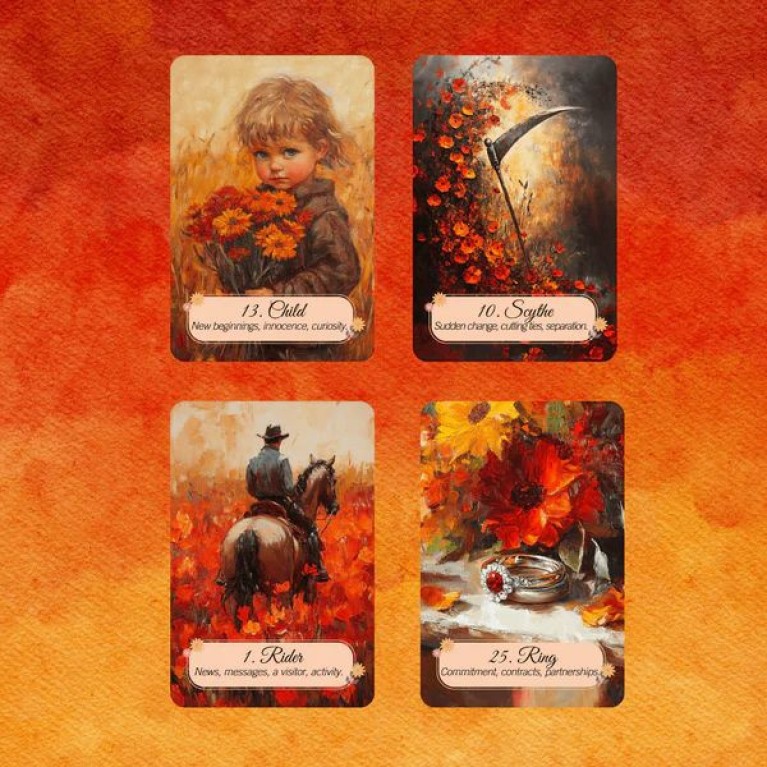 Autumn Fields Lenormand / Ленорман Осенних Полей