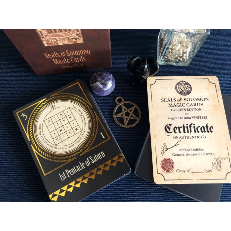 Магические карты Печатей Соломона (золотое издание ) / Seals of Solomon Magic Cards Golden Edition