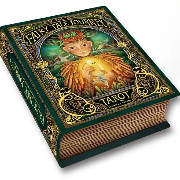 Таро Путешествие сказки (глянцевое покрытие, золотой срез) /Fairy Tale Journey Tarot Size 12cm, Gold edges